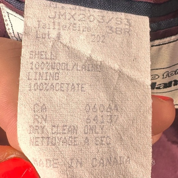 Bugatechi Uomo for Michael Jordan Men Pinstripe Virgin Wool Blazer Canada Made - Picture 9 of 9